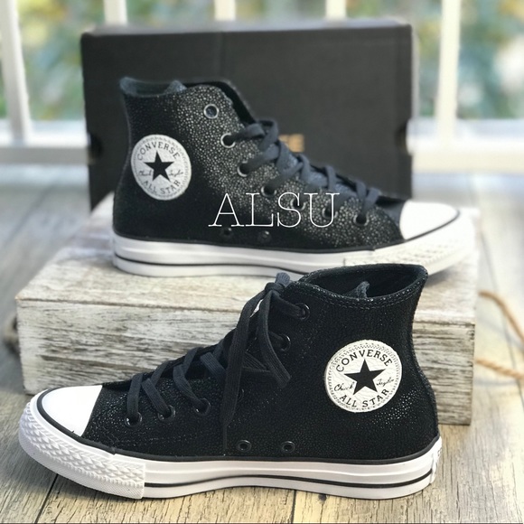 Converse Ctas Stingray Metallic HI Black W AUTHENT - Picture 2 of 7